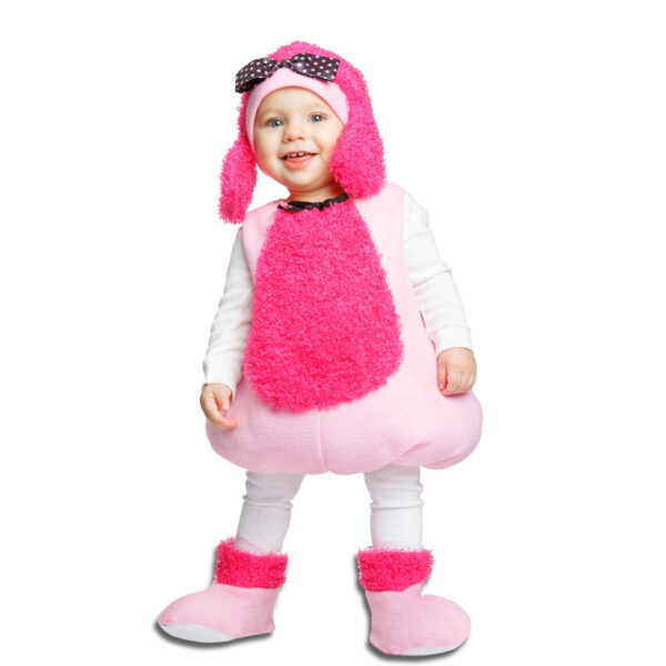 Disfraz de Pequeña Poodle Rosa para bebé