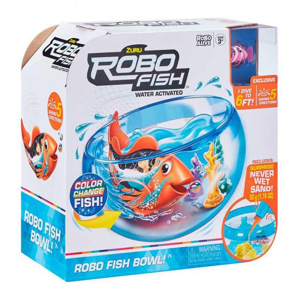 Acuario Robofish con Pez Cambia de Color