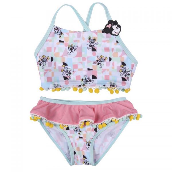 Bikini de Minnie Mouse con Borlos para Niña