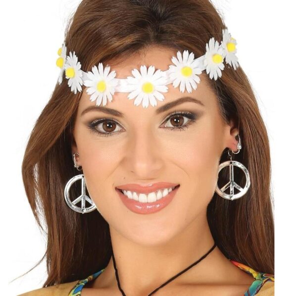 Diadema con Flores Blancas