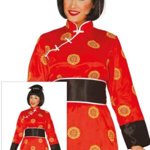 Disfraz de China en Rojo para Mujer