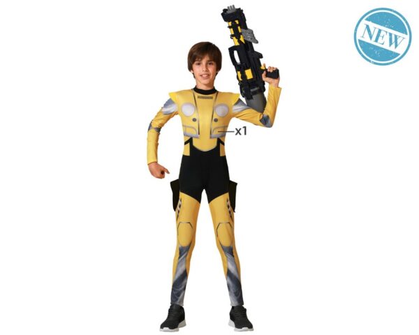 Disfraz de Coche Robot Amarillo para Niño