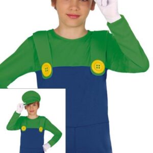 Disfraz de Fontanero Verde para Niño