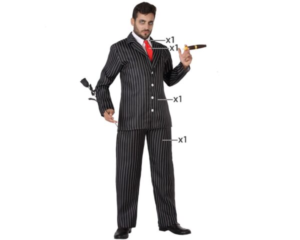 Disfraz de Ganster Fantasma para Hombre