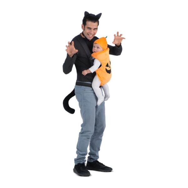 Disfraz de Gato y Mochila de Calabaza