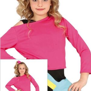 Disfraz de Gimnasta Años 80 para Niña