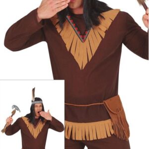 Disfraz de Indio Marrón para Hombre