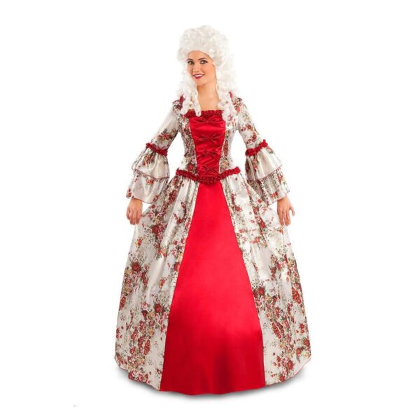 Disfraz de Mujer Colonial en Rojo para Mujer