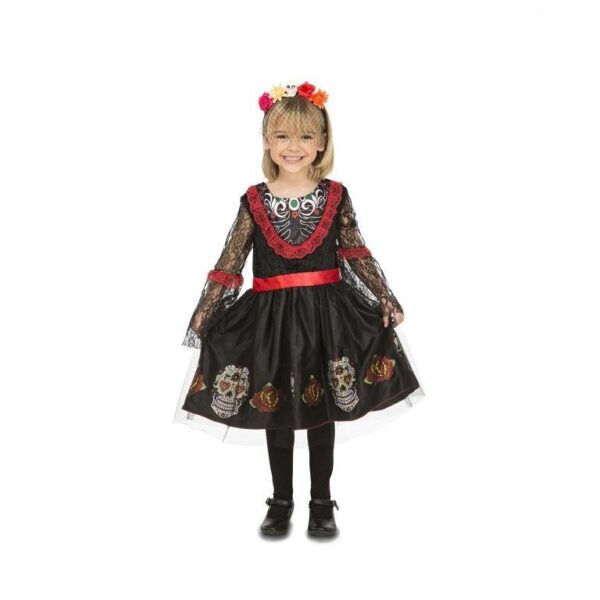 Disfraz de Señorita Día de los Muertos para Niña