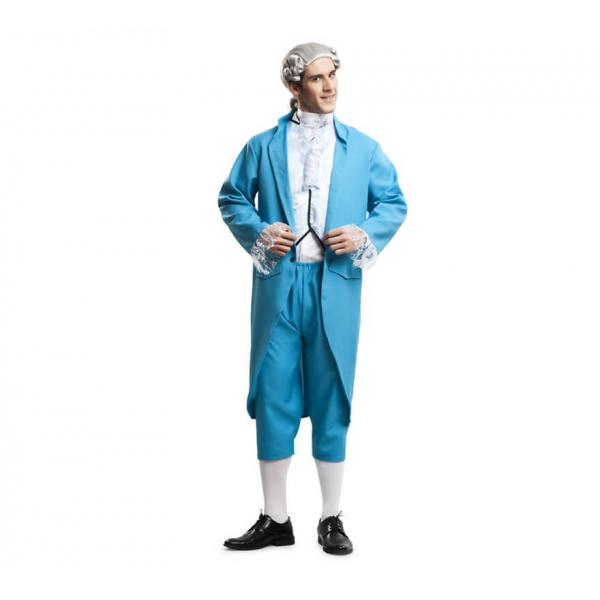Disfraz de Versallesco en Azul para Hombre