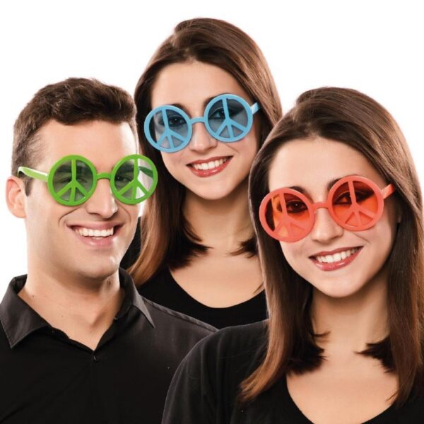Gafas Signo de la Paz de Colores
