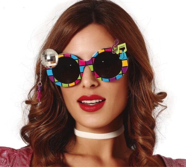 Gafas con Bola de Discoteca