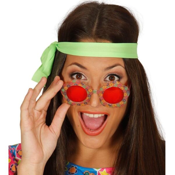 Gafas de Flor de Hippie