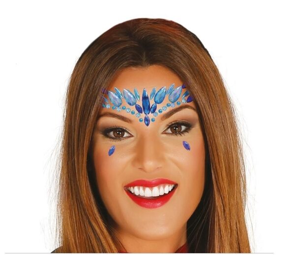 Joya Facial Adhesiva Azules