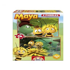 Puzzle de 2 x 20 Piezas de Abeja Maya