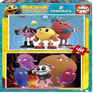 Puzzle 2 x 48 Piezas de Pac-Man
