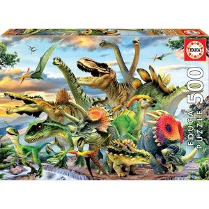 Puzzle de 500 Piezas de Dinosaurios
