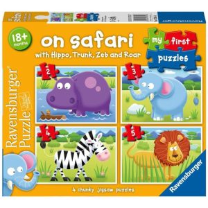 Puzzle Progresivo de 2,3,4,5 Piezas Safari