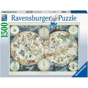 Puzzle de 1500 Piezas de Mapa Mundial de Bestias