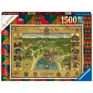 Puzzle de 1500 Piezas de Mapa de Hogwarts Harry Po