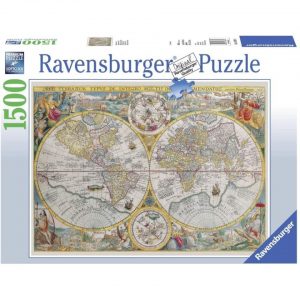 Puzzle de 1500 Piezas de Mapamundi Histórico