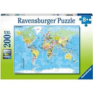 Puzzle de 200 Piezas Mapa del Mundo
