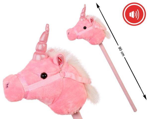 Unicornio con Palo y Sonido de 80cm